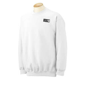 Custom Promotional Gildan 7.75 oz 50/50 Fleece Crew - White/Neutral