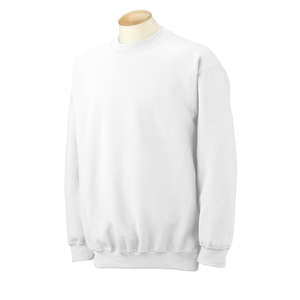 Gildan 7.75 oz 50/50 Fleece Crew - White/Neutral White