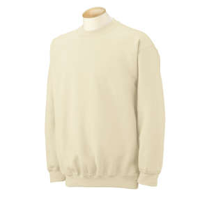 Gildan 7.75 oz 50/50 Fleece Crew - White/Neutral Natural