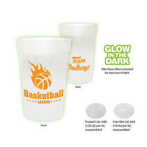 Custom Promotional Nite Glow Smooth Stadium Cup - 17 oz.