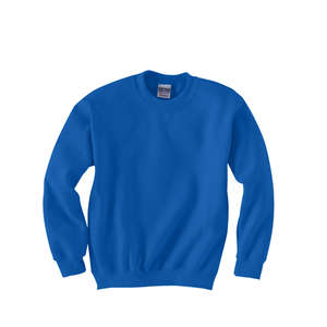 Gildan Youth 7.75 oz 50/50 Fleece Crew - Dark/Color Blue, Royal