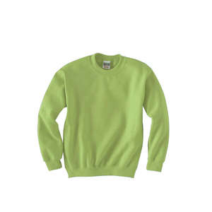 Gildan Youth 7.75 oz 50/50 Fleece Crew - Dark/Color Kiwi