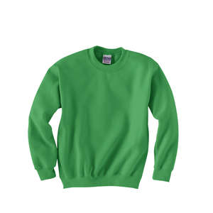 Gildan Youth 7.75 oz 50/50 Fleece Crew - Dark/Color Green, Irish