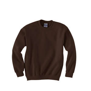 Gildan Youth 7.75 oz 50/50 Fleece Crew - Dark/Color Chocolate, Dark