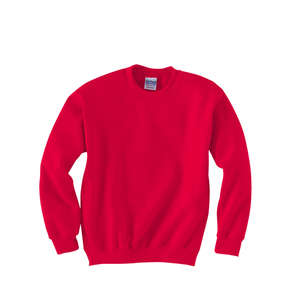 Gildan Youth 7.75 oz 50/50 Fleece Crew - Dark/Color Red