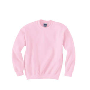 Gildan Youth 7.75 oz 50/50 Fleece Crew - Dark/Color Pink, Light