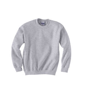 Gildan Youth 7.75 oz 50/50 Fleece Crew - Light/Heather Gray, Ash