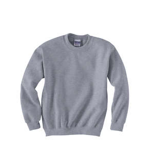 Gildan Youth 7.75 oz 50/50 Fleece Crew - Light/Heather Gray, Sport