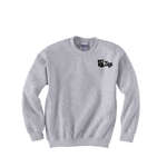 Imprinted Crewneck Sweatshirts - Gildan Youth 7.75 oz 50/50 Fleece Crew - Light/Heather