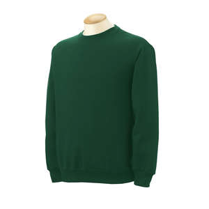Fruit of the Loom 8 Oz. 50/50 Fleece Crew - Dark/Color Green, Forest