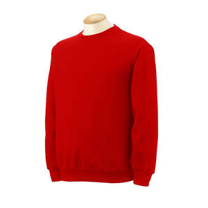 Fruit of the Loom 8 Oz. 50/50 Fleece Crew - Dark/Color Red