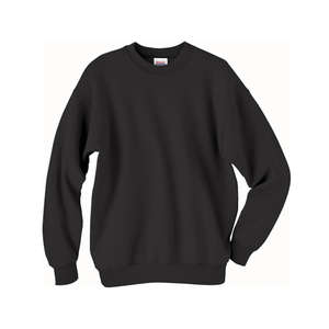 Hanes 7.8 oz 50/50 Fleece Comfort Blend Crew - Dark/Color Black