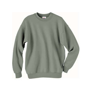 Hanes 7.8 oz 50/50 Fleece Comfort Blend Crew - Dark/Color Green, Stonewashed