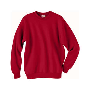 Hanes 7.8 oz 50/50 Fleece Comfort Blend Crew - Dark/Color Red, Deep