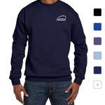 Business Sweatshirts & Sweatpants - Hanes 7.8 oz 50/50 Fleece Comfort Blend Crew - Dark/Color