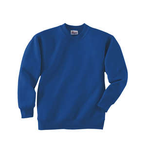 Hanes Youth 7.8 Oz. 50/50 Fleece Comfort Blend Crew - Dark/Color Blue, Deep Royal