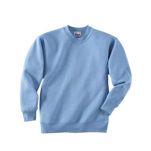 Hanes Youth 7.8 Oz. 50/50 Fleece Comfort Blend Crew - Dark/Color Blue, Light