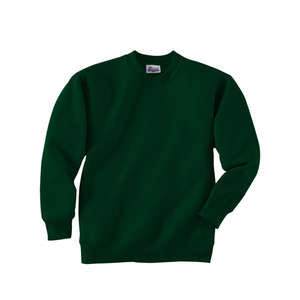 Hanes Youth 7.8 Oz. 50/50 Fleece Comfort Blend Crew - Dark/Color Green, Deep Forest