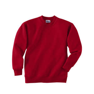 Hanes Youth 7.8 Oz. 50/50 Fleece Comfort Blend Crew - Dark/Color Red, Deep