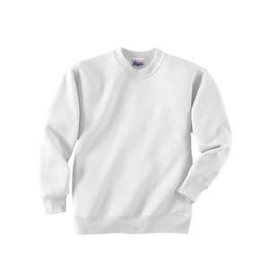 Hanes Youth 7.8 Oz. 50/50 Fleece Comfort Blend Crew - White/Neutral White