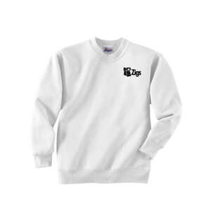 Custom Promotional Hanes Youth 7.8 Oz. 50/50 Fleece Comfort Blend Crew - White/Neutral