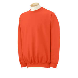Gildan 9.3 oz Ultra Blend Crew - Dark/Color Orange