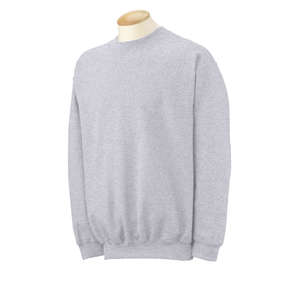 Gildan 9.3 oz Ultra Blend Crew - Light/Heather Gray, Ash