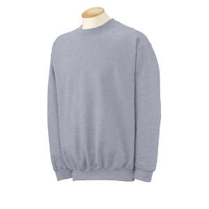 Gildan 9.3 oz Ultra Blend Crew - Light/Heather Gray, Sport