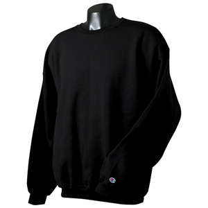 Champion 9 oz 50/50 Fleece Crew - Dark/Color Black