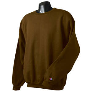 Champion 9 oz 50/50 Fleece Crew - Dark/Color Brown