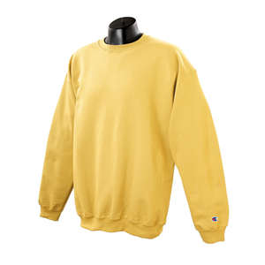 Champion 9 oz 50/50 Fleece Crew - Dark/Color Gold