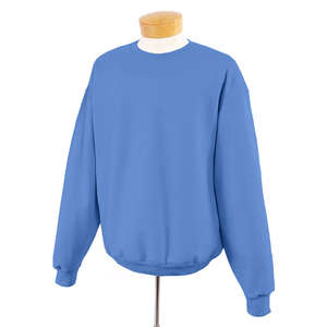 Jerzees 9 oz 50/50 Super Sweats Nublend Crew - Dark/Color Blue, North Carolina