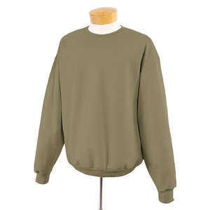 Jerzees 9 oz 50/50 Super Sweats Nublend Crew - Dark/Color Brown, Khaki