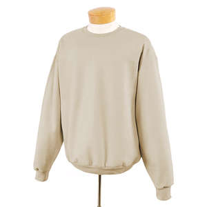 Jerzees 9 oz 50/50 Super Sweats Nublend Crew - Dark/Color Sandstone