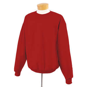 Jerzees 9 oz 50/50 Super Sweats Nublend Crew - Dark/Color Red, True
