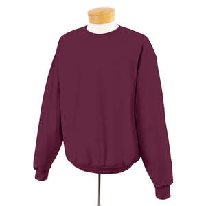 Jerzees 9 oz 50/50 Super Sweats Nublend Crew - Dark/Color Maroon
