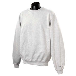 Champion 9.7 oz Cotton Max Crew - Light/Heather Silver