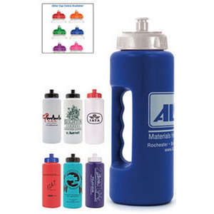 Custom Promotional Grip Bottle with Push 'n' Pull Cap - 32 oz.