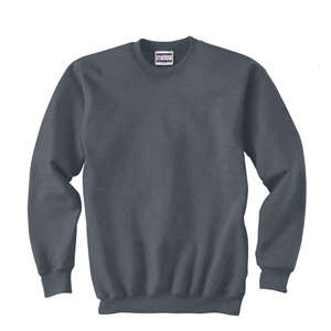 Hanes 90/10 Ultimate Cotton Crew - Dark/Color Charcoal