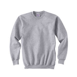Hanes 90/10 Ultimate Cotton Crew - Light/Heather Gray, Ash