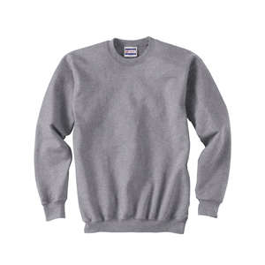 Hanes 90/10 Ultimate Cotton Crew - Light/Heather Steel, Light