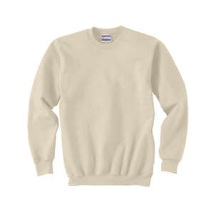 Hanes 90/10 Ultimate Cotton Crew - White/Neutral Natural