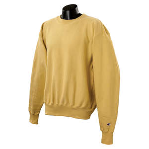 Champion 12 oz Reverse Weave Fleece Crew - Dark/Color Gold, Vegas