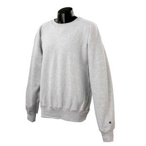 Champion 12 oz Reverse Weave Fleece Crew - Light/Heather Silver