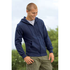 Fruit of the Loom Full Zip Hooded Sweatshirt - Dark/Color