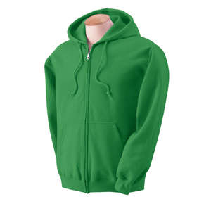 Gildan Heavy Blend Full Zip Hood - Dark/Color Green, Irish