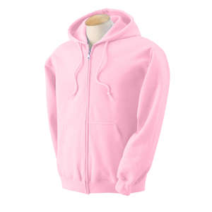 Gildan Heavy Blend Full Zip Hood - Dark/Color Pink, Light