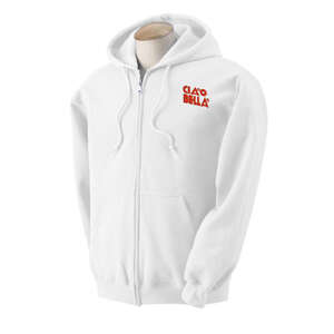 Custom Promotional Gildan Heavy Blend Full Zip Hood - White/Neutral