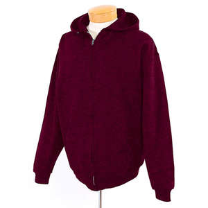 Jerzees Youth 8 oz 50/50 Nublend Full Zip Hood - Dark/Color Maroon