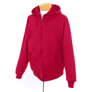Jerzees Youth 8 oz 50/50 Nublend Full Zip Hood - Dark/Color Red, True
